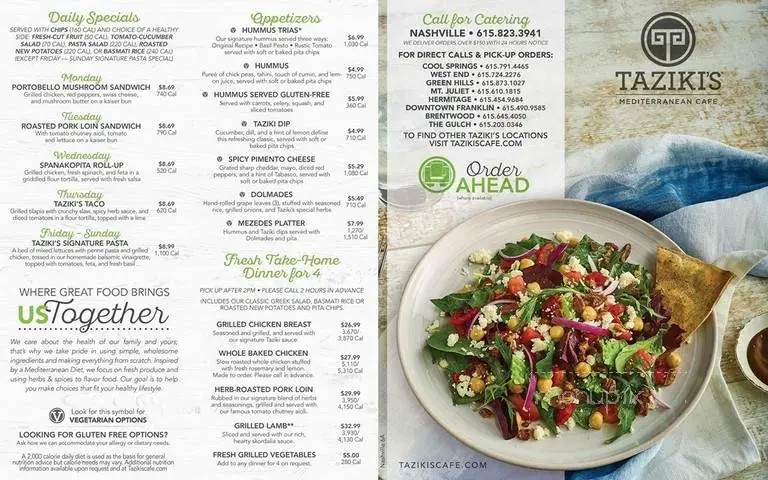Tazikis Menu