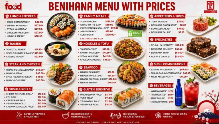 Benihana Menu Prices