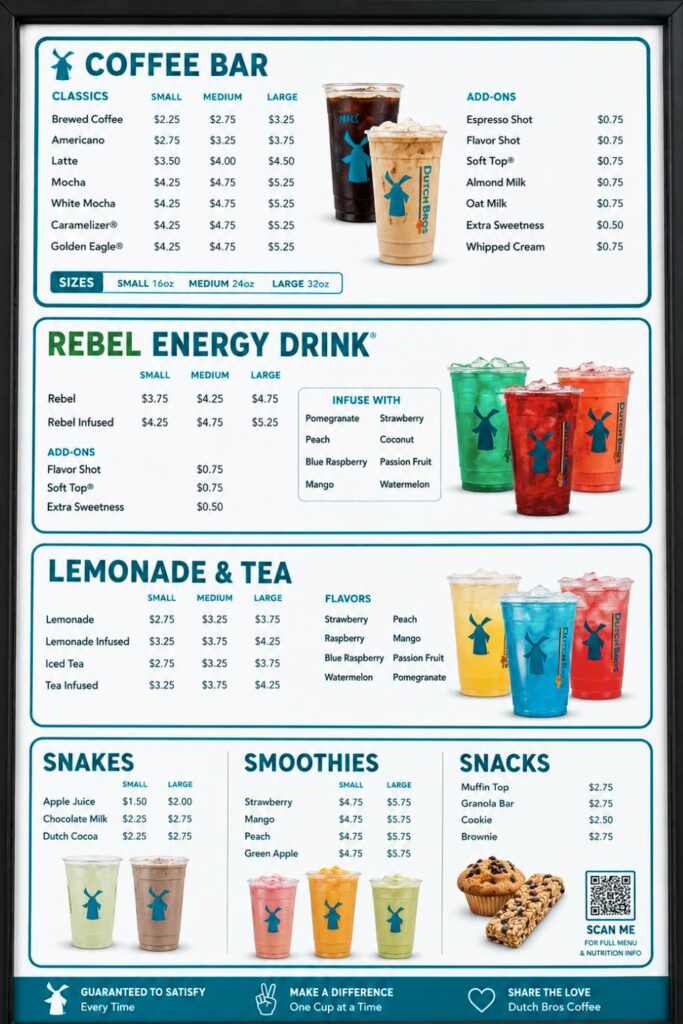 Dutch Bros Menu 2026