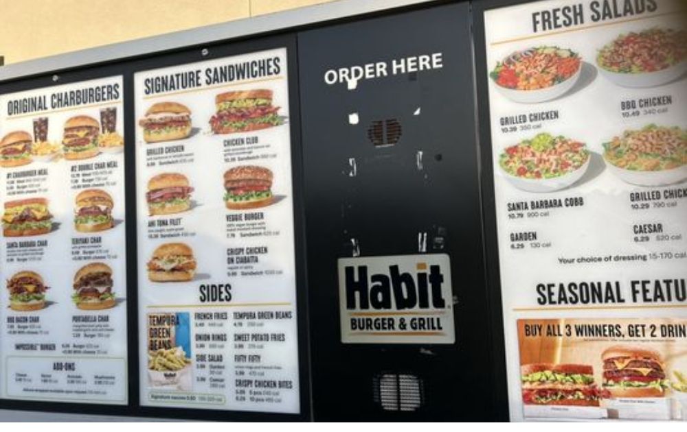 Habit Burger Grill Menu