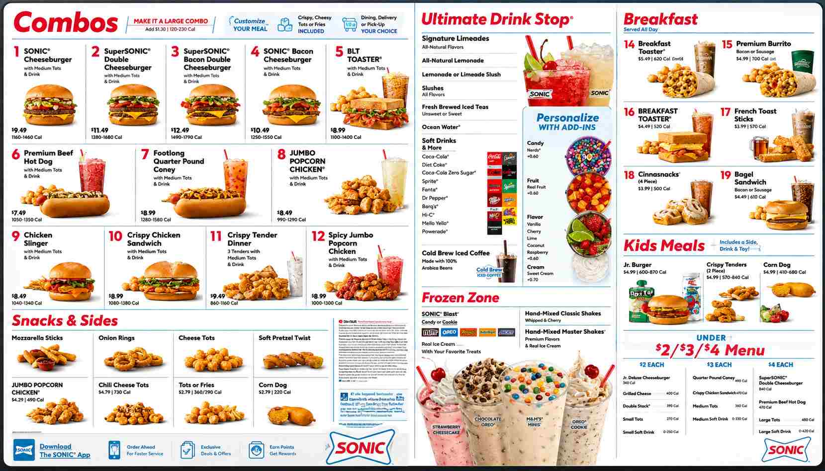 Sonic Menu Prices 2026