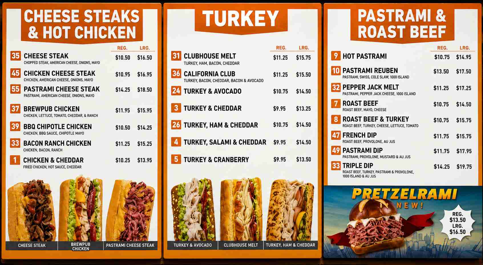 TOGO'S Menu Prices 2026