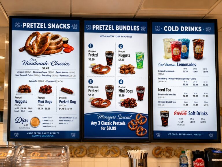 Auntie Anne's Menu