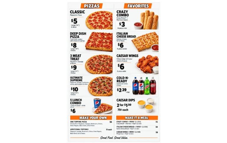 Little Caesars Menu